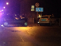 Машина ГИБДД попала в аварию в Калининграде 