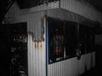 В городке под Калининградом сгорела металлическая палатка