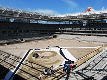 На калининградском стадионе к ЧМ-2018 обустраивают дренажную систему