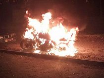 В Калининграде сгорел мотоцикл главного редактора портала «Новый Калининград»