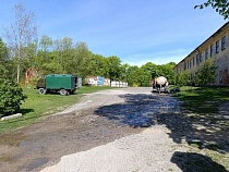 В Калининградской области немецкий замок спасается от воды