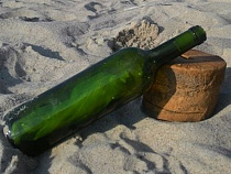 На Куршской косе найдено послание в бутылке от влюблённой польской пары