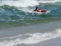 В Балтийске показали спасение «туриста» электронным скатом  