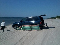 Опубликован телефон для жалоб на выехавшие на пляж автомобили 