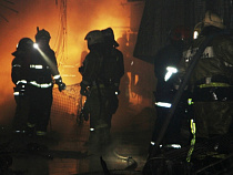 На пожаре в Балтрайоне пострадал человек