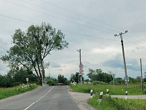 Железнодорожный переезд под Калининградом стал опасен для водителей 