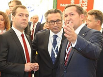 Премьер-министра России заинтересовала экспозиция Калининградской области на форуме "Сочи-2013"