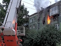 В Калининграде на улице Севастьянова произошёл пожар в квартире