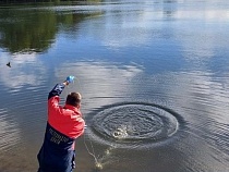 До страдавшего от пыли озера Шёнфлиз доехали, наконец, проверяющие