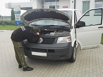 В Гроново конфисковали микроавтобус «Фольксваген» с фальшивым VIN