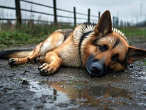В Калининградской области мужчина на глазах у других задушил собаку