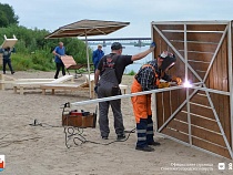Жители Советска разнесли новый пляж с видом на Литву