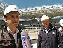 Строители пообещали Путину сдать стадион в Калининграде к концу 2017 года