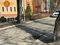 В Янтарном сошедший с асфальтом снег оголил немецкие округлости