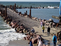 Туристы нашли для себя развлечение в неожиданном месте Светлогорска