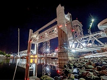 Железнодорожный мост в Калининграде подняли на 25 метров