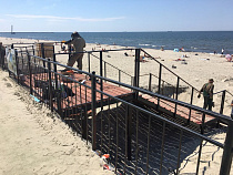 Пляж в Балтийске закончат благоустраивать 2 июля