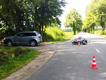 Тяжёлое происшествие с мотоциклом «Сузуки» на Люблинском шоссе