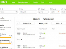 Немецкий FlixBus запускает автобус Гданьск - Калининград