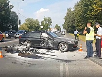 Появилось видео гибели мотоциклиста в Калининграде