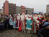 В Советске прошел парад Дедов Морозов