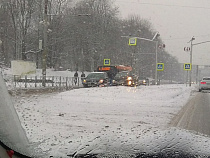 В Калининграде из-за снегопада произошло 23 ДТП