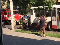 В Калининграде загорелся пассажирский автобус