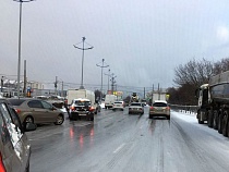 Пробки в Калининграде достигли 10 баллов из-за гололёда