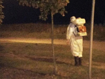 Впотьмах в Пионерском распылили химикаты