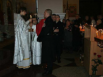 В Балтийске свыше 200 морских пехотинцев БФ участвовали в Рождественском крестном ходе