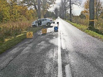 Потерявший управление «Рено» бросало от дерева к дереву