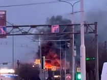 Пожар в «Гианте» в Калининграде продолжился после локализации