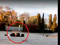 В Калининграде у Вечного огня переспали бомжи