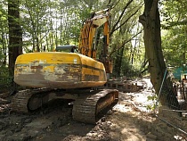 В Калининграде тяжёлую технику заметили уже рядом с улицей Тельмана