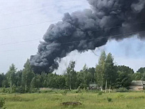 В Советске горит лакокрасочный завод (видео + карта)