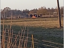 После жалоб властям в Озёрском районе подожгли поле