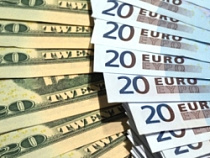 Курс доллара упал до 55 рублей, евро – до 67,5 рубля