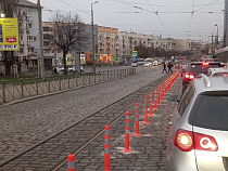 Назван срок переноса рельс трамвая на Ленинском проспекте