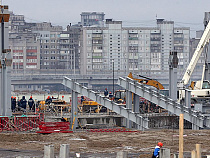 Правительство: начался монтаж балок трибун на стадионе к ЧМ-2018