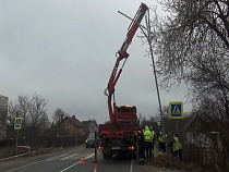 На Окружной дороге Калининграда установили четыре светодиодные конструкции