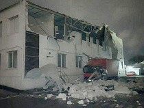 Шторм разрушил дом на улице Гагарина в Калининграде