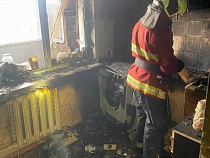 В Калининграде в 9-этажном доме полностью выгорела кухня