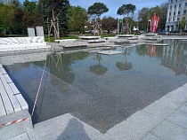 В Калининграде приготовили к подъёму струй любимый фонтан мамочек с детьми