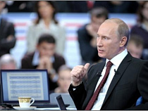 Во время прямой линии с Путиным было принято 3 млн звонков и СМС-сообщений