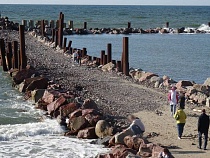 Туристы обнаружили в Светлогорске открытый пляж для экстремалов