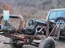 Янтарная лихорадка: старатели-рационализаторы установили на внедорожник помпу