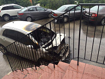 Калининградец спалил чужой автомобиль на улице Гагарина