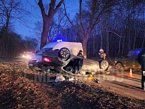 В Балтийске чудом не пострадал 22-летний водитель перевернувшегося автомобиля