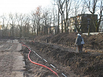 Двухнедельные ливни сбили график работ на стадионе "Мирный"