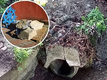 В Пионерском нашли кусок немецкой трубы и не знают, что с ним делать 